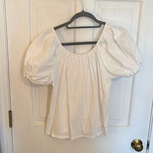 a new day white Puff Sleeve Blouse medium